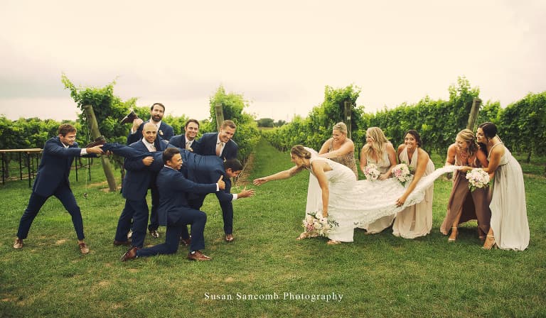 Kristin & Bernard's Wedding — Newport Vineyards in Newport, Rhode Island. Photography: Susan Sancomb.