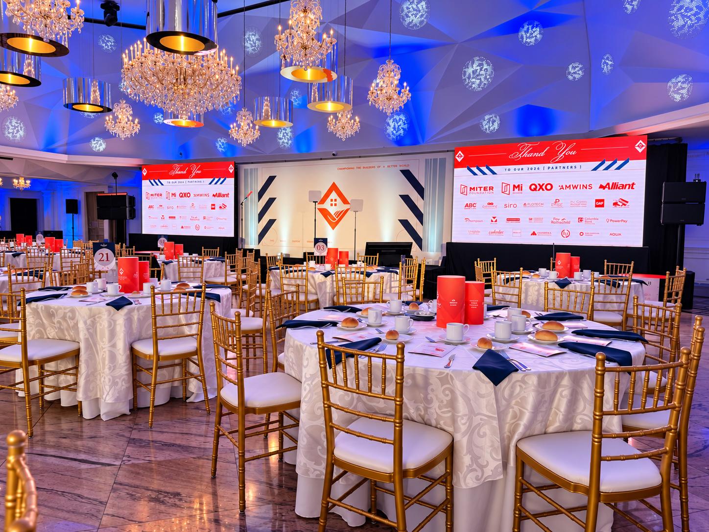 Dual 13' Video Walls - Victory Foundation