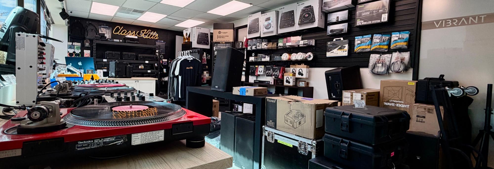 Inside the Class Kills DJ store